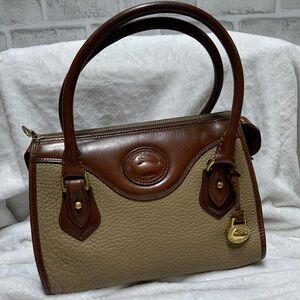 Dooney & Bourke Brown and Tan Satchel